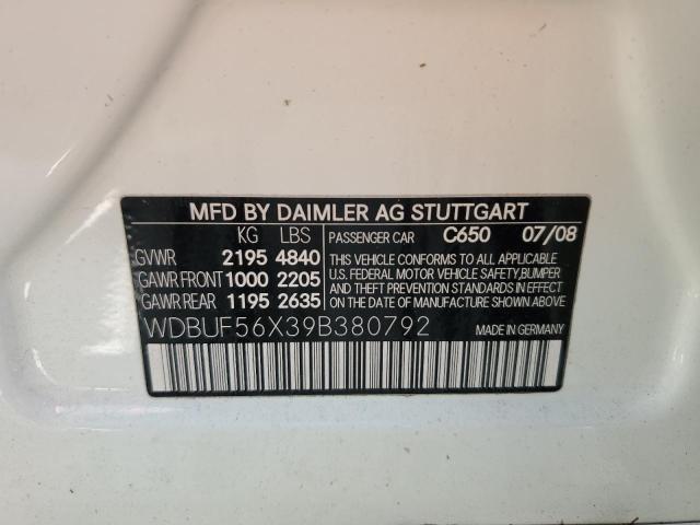 Photo 10 from auction – 2009 MERCEDES-BENZ E 350 with VIN WDBUF56X39B380792