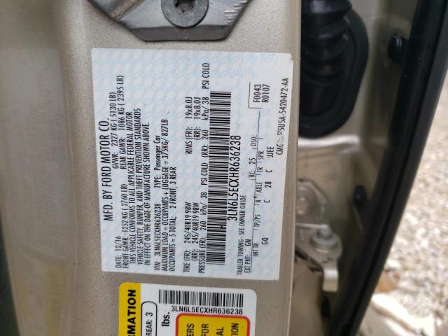 Photo 10 from auction – 2017 LINCOLN MKZ RESERV with VIN 3LN6L5ECXHR636238