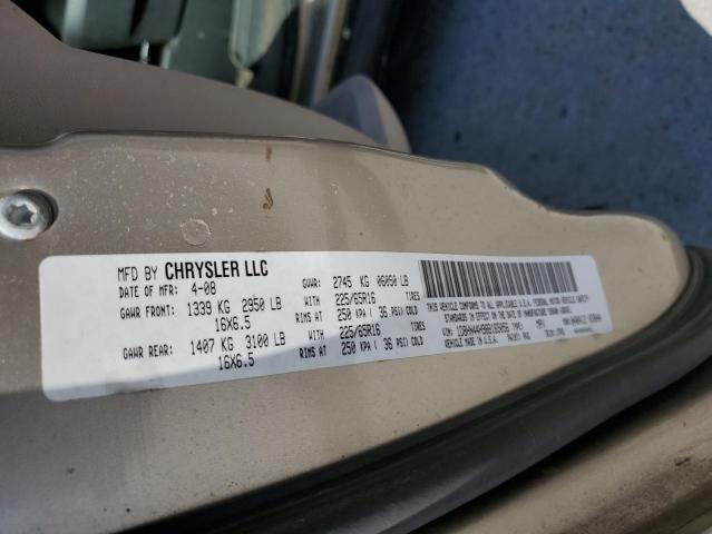 Photo 10 from auction – 2008 DODGE GRAND CARA with VIN 1D8HN44H98B165056