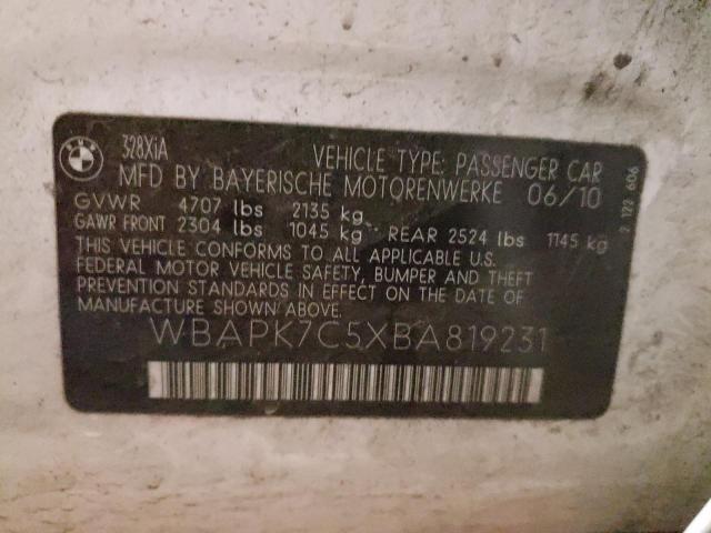 Photo 10 from auction – 2011 BMW 328 XI with VIN WBAPK7C5XBA819231