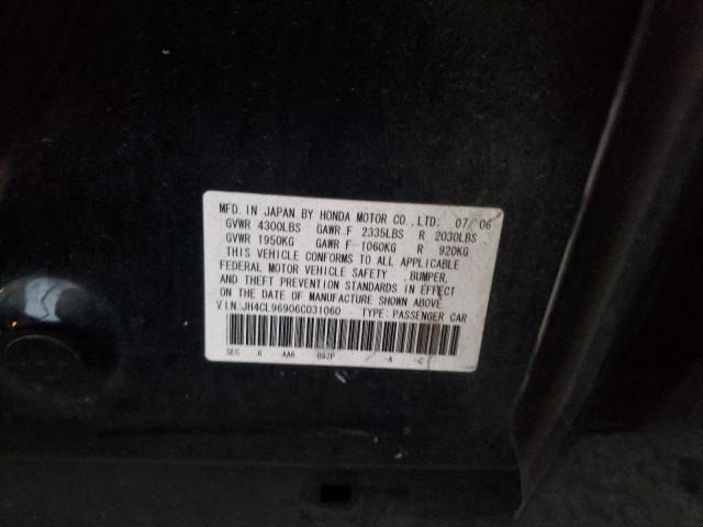 Photo 10 from auction – 2006 ACURA TSX with VIN JH4CL96906C031060