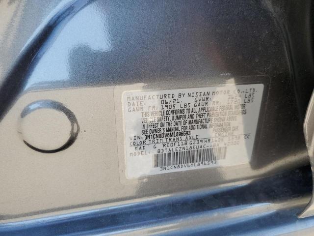 Photo 10 from auction – 2021 NISSAN VERSA S with VIN 3N1CN8DV6ML896593