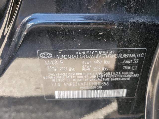 Photo 10 from auction – 2019 HYUNDAI SONATA LIM with VIN 5NPE34AF4KH810356