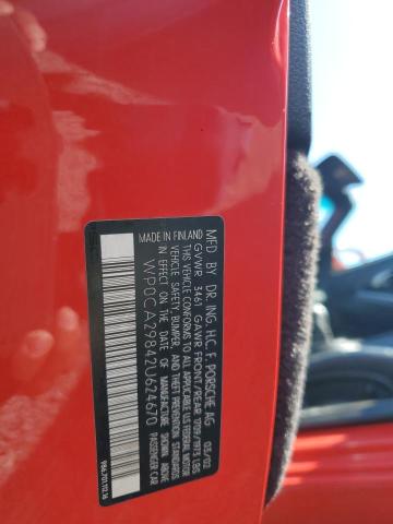 Photo 10 from auction – 2002 PORSCHE BOXSTER with VIN WP0CA29842U624670