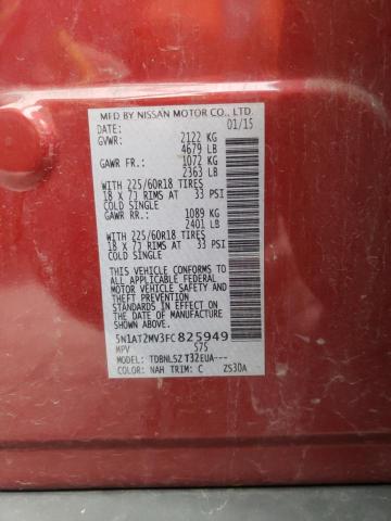 Photo 10 from auction – 2015 NISSAN ROGUE S with VIN 5N1AT2MV3FC825949
