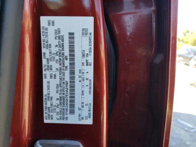 Photo 10 from auction – 2014 FORD ESCAPE SE with VIN 1FMCU0GX7EUA21587
