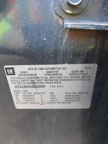 Photo 10 from auction – 2010 GMC TERRAIN SL with VIN 2CTALDEW0A6263084