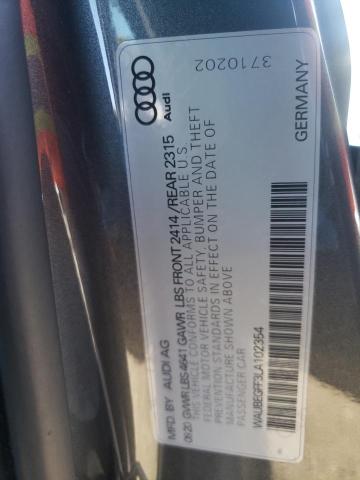 Photo 10 from auction – 2020 AUDI A3 S-LINE with VIN WAUBEGFF3LA102354