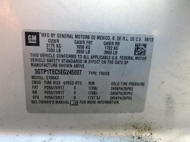 Photo 10 from auction – 2014 GMC SIERRA C15 with VIN 3GTP1TEC5EG245007