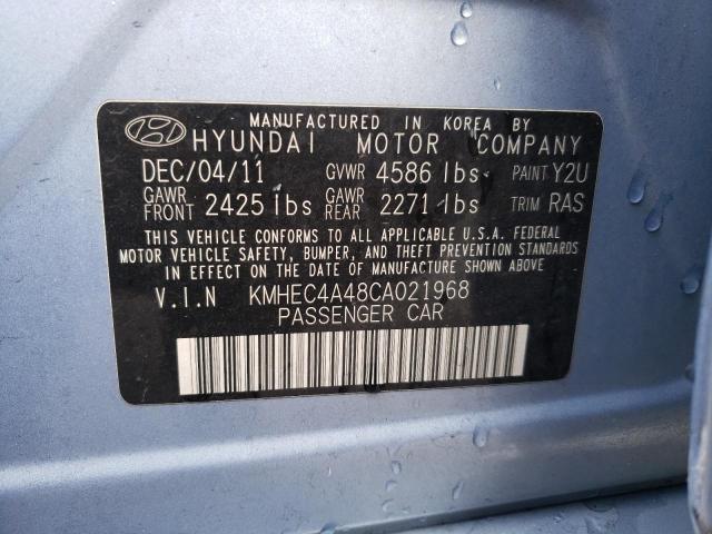 Photo 10 from auction – 2012 HYUNDAI SONATA HYB with VIN KMHEC4A48CA021968