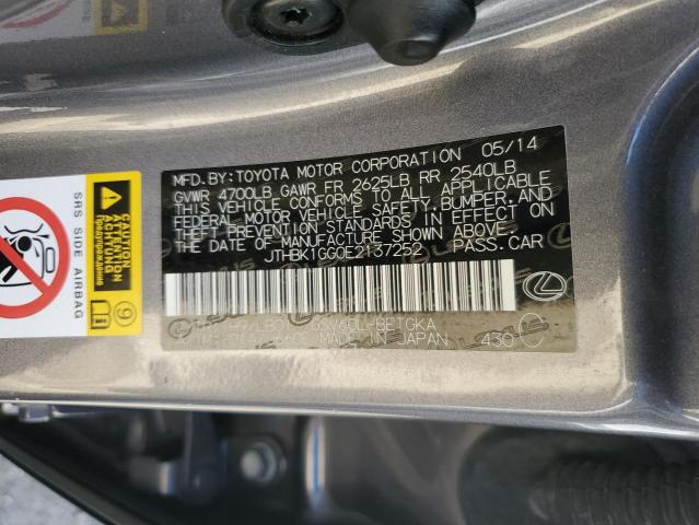 Photo 10 from auction – 2014 LEXUS ES 350 with VIN JTHBK1GG0E2137252
