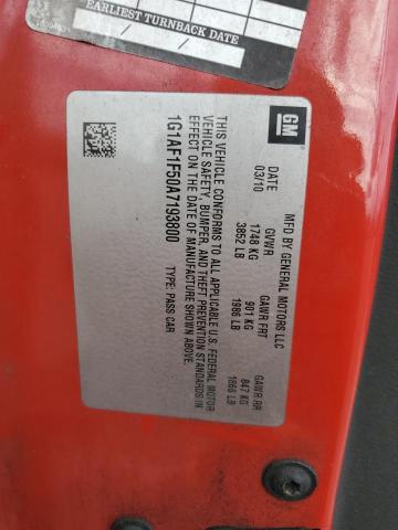 Photo 10 from auction – 2010 CHEVROLET COBALT 2LT with VIN 1G1AF1F50A7193800