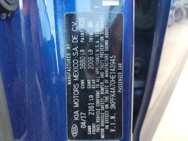 Photo 10 from auction – 2017 KIA FORTE LX with VIN 3KPFK4A70HE143945