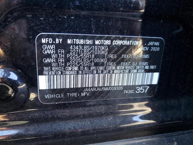 Photo 10 from auction – 2021 MITSUBISHI OUTLANDER with VIN JA4ARUAU5MU009305