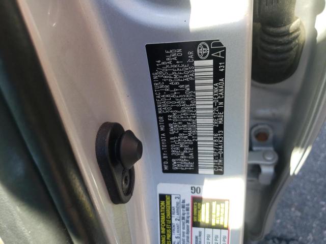 Photo 10 from auction – 2014 TOYOTA COROLLA L with VIN 2T1BURHE4EC190772