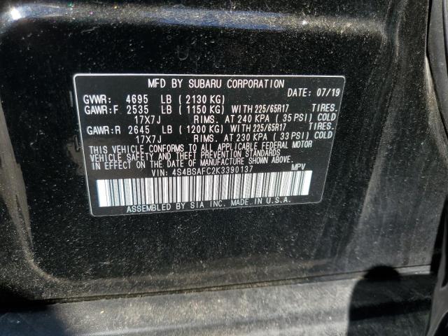 Снимка 10 от търг – 2019 SUBARU OUTBACK 2. с VIN 4S4BSAFC2K3390137