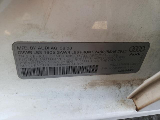 Photo 10 from auction – 2009 AUDI A4 PREMIUM with VIN WAUSF78K89N019527
