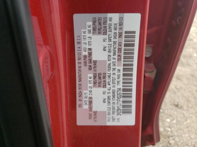 Photo 10 from auction – 2015 MAZDA 3 SPORT with VIN 3MZBM1U71FM229784