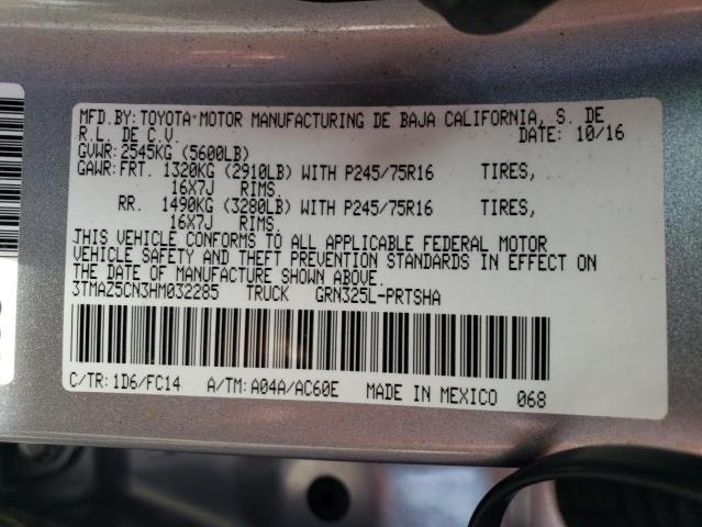 Photo 10 from auction – 2017 TOYOTA TACOMA DOU with VIN 3TMAZ5CN3HM032285