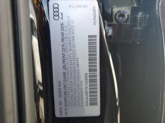 Photo 10 from auction – 2019 AUDI A3 PREMIUM with VIN WAUAUGFF7K1028658