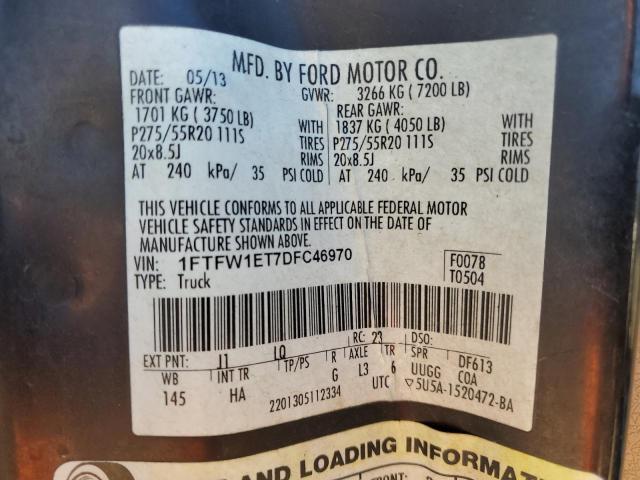 Photo 10 from auction – 2013 FORD F150 SUPER with VIN 1FTFW1ET7DFC46970