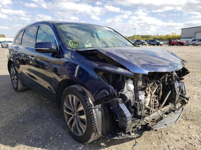 ACURA MDX TECHNO 2016 with VIN 5FRYD4H4XGB034320 - Photo from auction