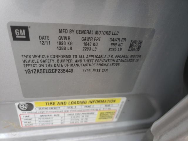 Photo 10 from auction – 2012 CHEVROLET MALIBU LS with VIN 1G1ZA5EU2CF235443