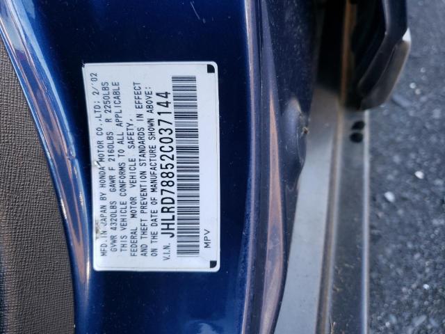Photo 10 from auction – 2002 HONDA CR-V EX with VIN JHLRD78852C037144
