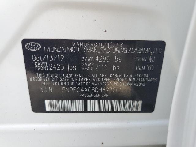 Photo 10 from auction – 2013 HYUNDAI SONATA SE with VIN 5NPEC4AC8DH623601