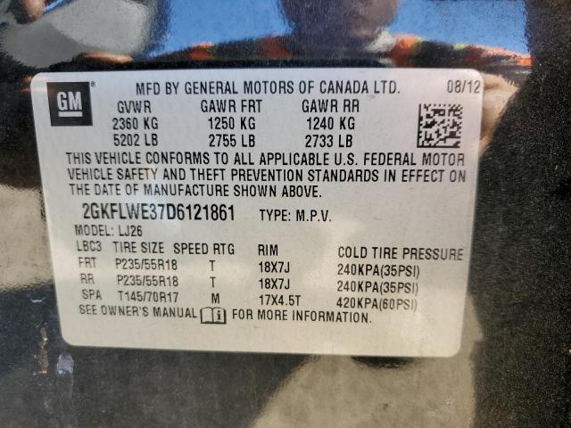 Фото 10 с аукциона – 2013 GMC TERRAIN SL с VIN 2GKFLWE37D6121861
