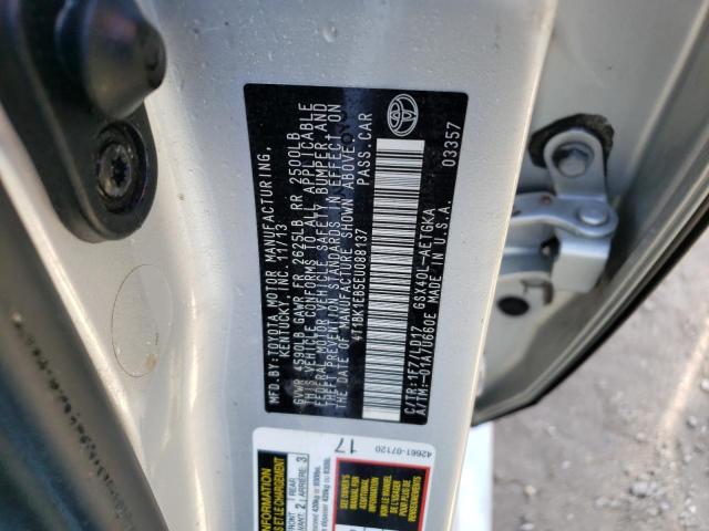 Photo 10 from auction – 2014 TOYOTA AVALON BAS with VIN 4T1BK1EB5EU088137