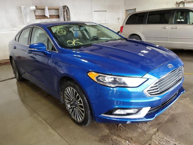 FORD FUSION SE 2017 with VIN 3FA6P0T98HR220911 - Photo from auction