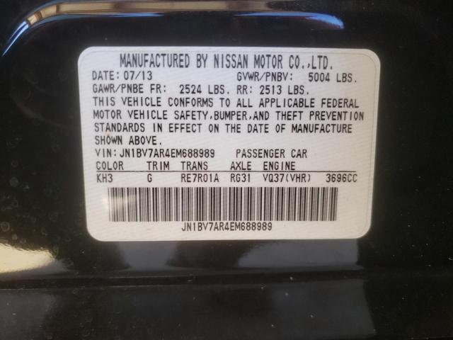 Photo 10 from auction – 2014 INFINITI Q50 BASE with VIN JN1BV7AR4EM688989