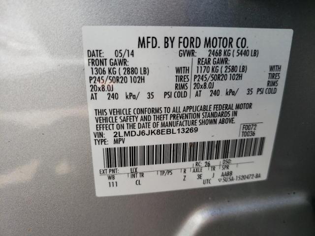 Photo 10 from auction – 2014 LINCOLN MKX with VIN 2LMDJ6JK8EBL13269