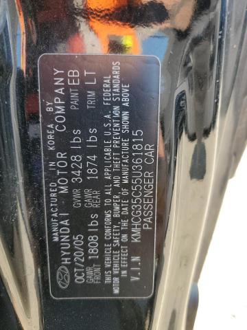 Photo 10 from auction – 2005 HYUNDAI ACCENT GS with VIN KMHCG35C55U361815