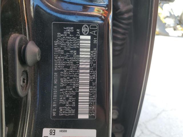 Photo 10 from auction – 2010 TOYOTA COROLLA BA with VIN 2T1BU4EE2AC241008