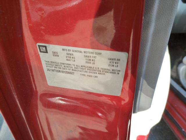 Photo 10 from auction – 2008 CHEVROLET IMPALA LT with VIN 2G1WT55N181256627
