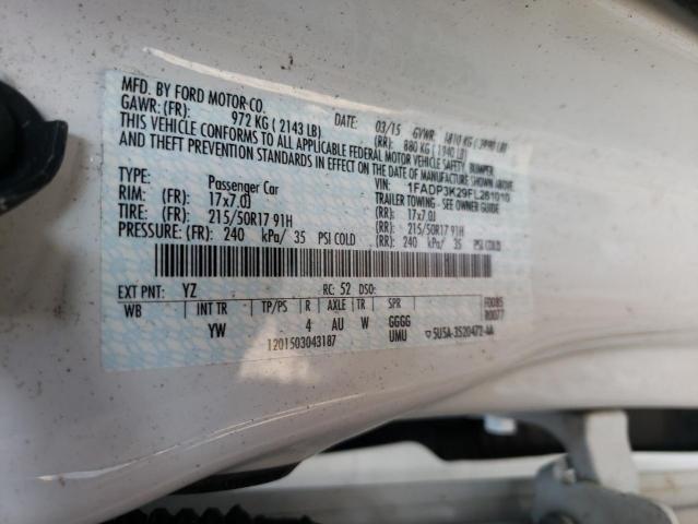 Photo 10 from auction – 2015 FORD FOCUS SE with VIN 1FADP3K29FL261010