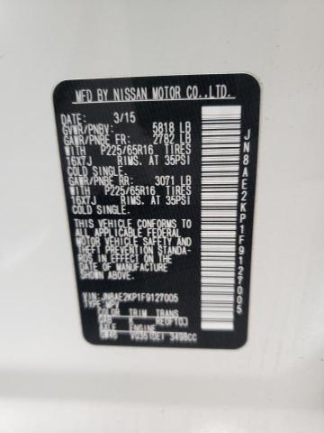 Photo 10 from auction – 2015 NISSAN QUEST S with VIN JN8AE2KP1F9127005