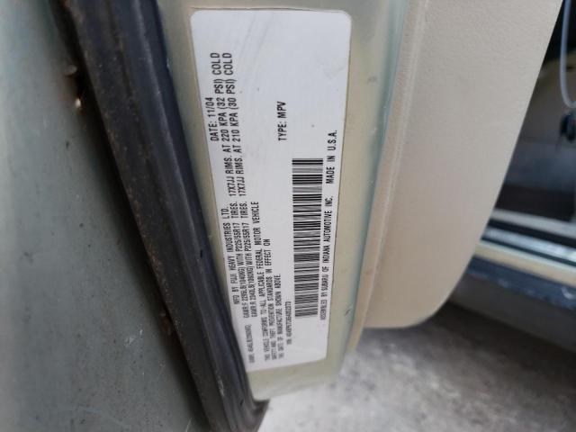 Photo 10 from auction – 2005 SUBARU LEGACY OUT with VIN 4S4BP67C654352373