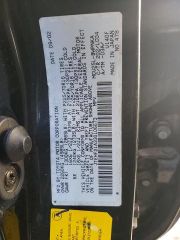 Photo 10 from auction – 2003 TOYOTA HIGHLANDER with VIN JTEHF21A330106673