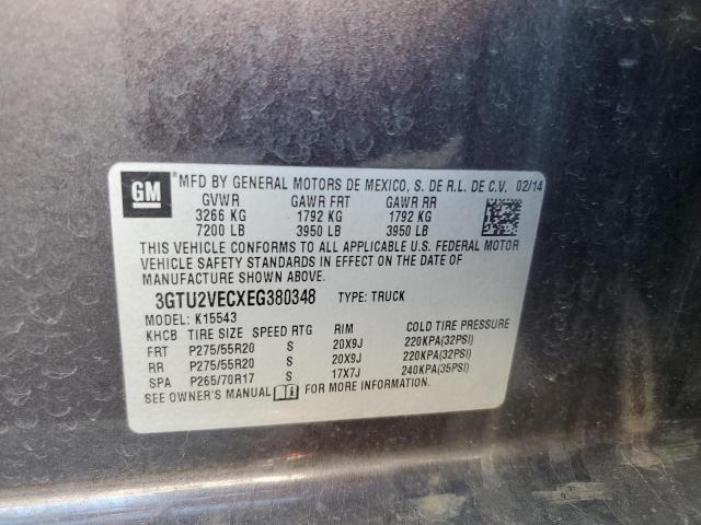 Photo 10 from auction – 2014 GMC SIERRA K15 with VIN 3GTU2VECXEG380348