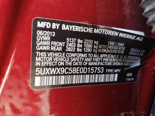 Photo 10 from auction – 2014 BMW X3 XDRIVE2 with VIN 5UXWX9C58E0D15753