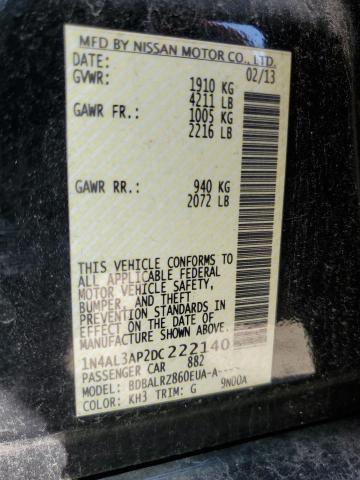 Photo 10 from auction – 2013 NISSAN ALTIMA 2.5 with VIN 1N4AL3AP2DC222140