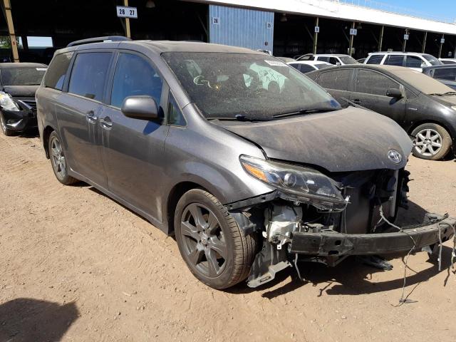 TOYOTA SIENNA SE 2017 with VIN 5TDXZ3DC9HS829474 - Photo from auction