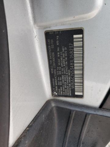 Photo 10 from auction – 2001 BMW Z3 3.0 with VIN WBACN53481LJ58237