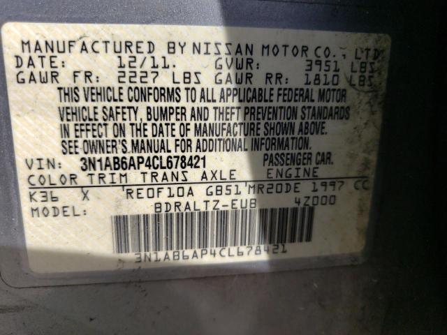 Photo 10 from auction – 2012 NISSAN SENTRA 2.0 with VIN 3N1AB6AP4CL678421