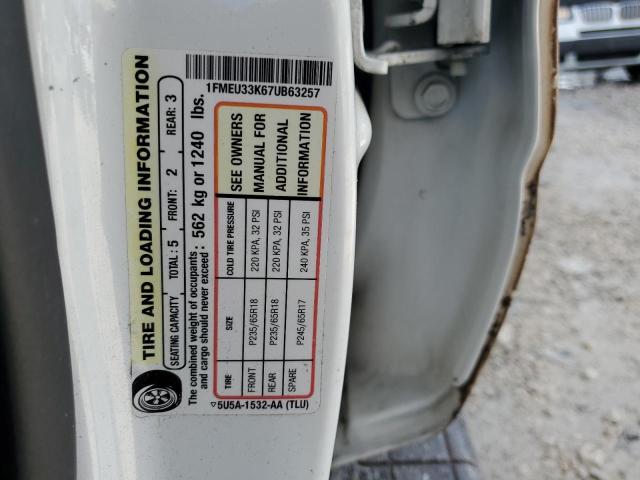 Photo 10 from auction – 2007 FORD EXPLORER S with VIN 1FMEU33K67UB63257
