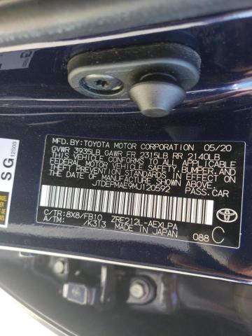 Photo 10 from auction – 2021 TOYOTA COROLLA LE with VIN JTDEPMAE9MJ120592