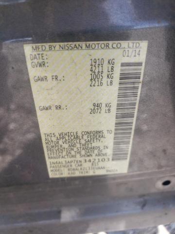 Photo 10 from auction – 2014 NISSAN ALTIMA 2.5 with VIN 1N4AL3AP7EN342103